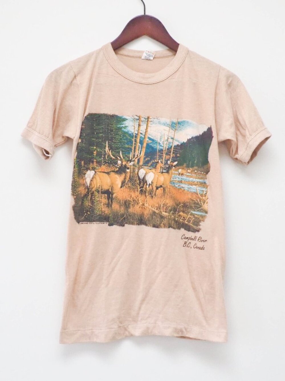 90s Teletrend Deer Shirt - Vintage Campbell River Souvenir TShirt